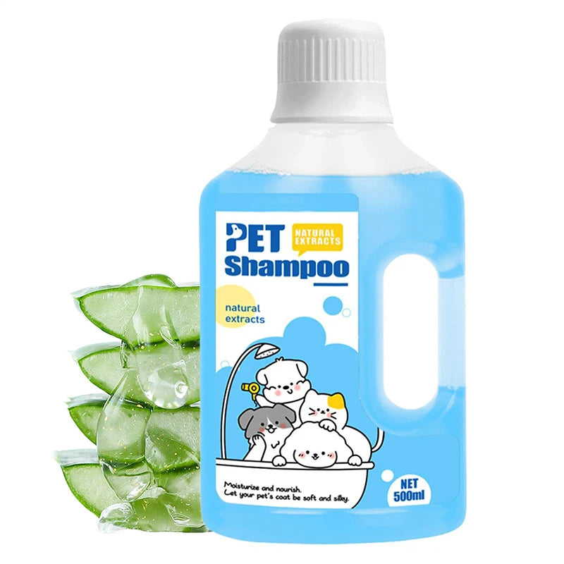 500ml Pet Bath Shampoo Cats Dogs Shower Care And Cleaning Gentle