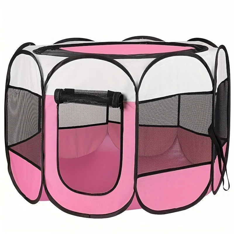Classic-Style Portable Pet Playpen & Tent