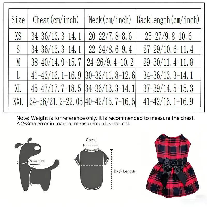 Pet Dog Clothes Plaid Shirt Suit Tie
