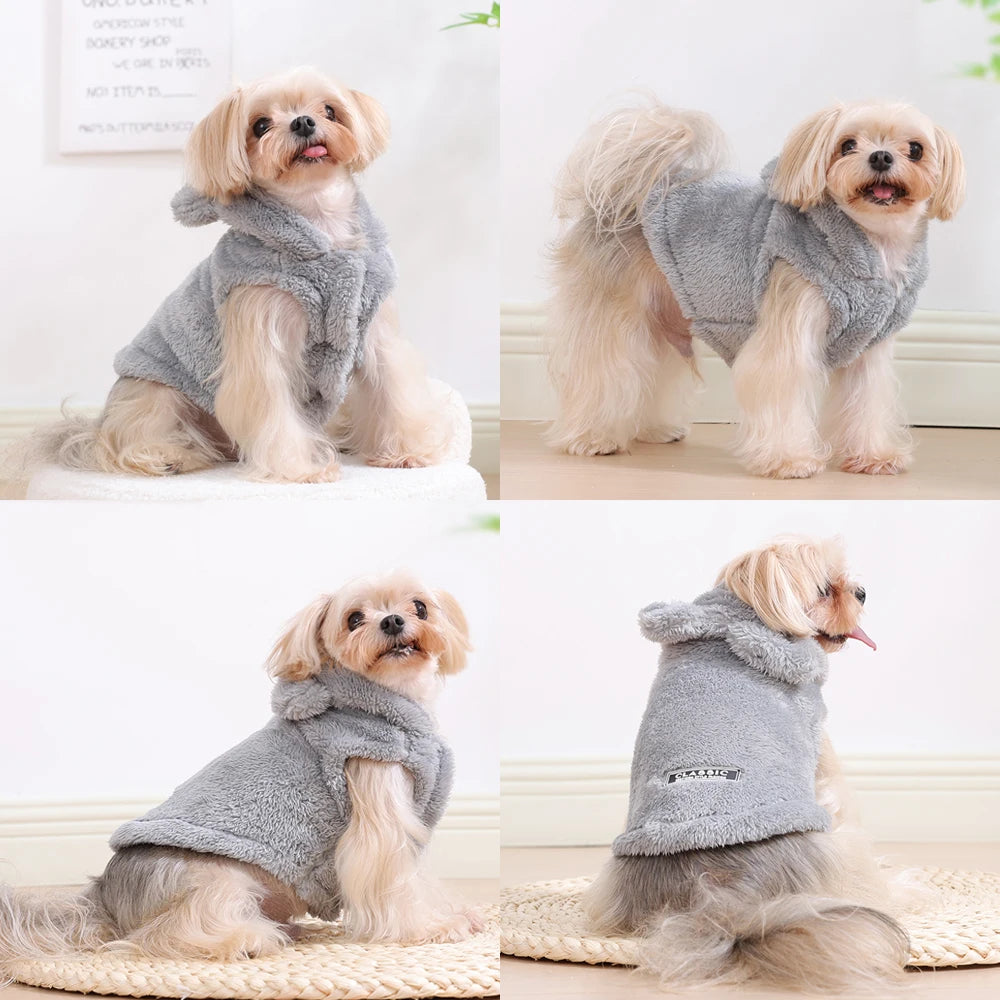 COZY FLEECE HOODIE FOR DOGS & CATS
