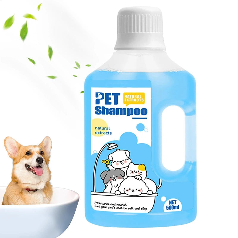 500ml Pet Bath Shampoo Cats Dogs Shower Care And Cleaning Gentle