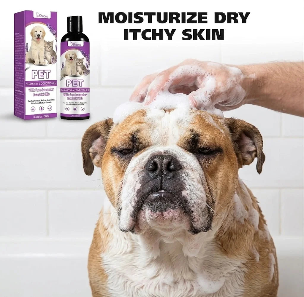 Pet Shampoo and Conditioner with Pure Lavender Essential Oil 100ml