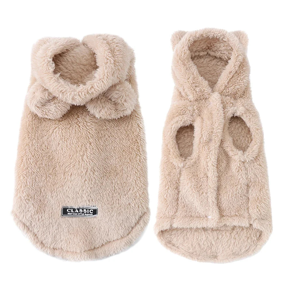 COZY FLEECE HOODIE FOR DOGS & CATS