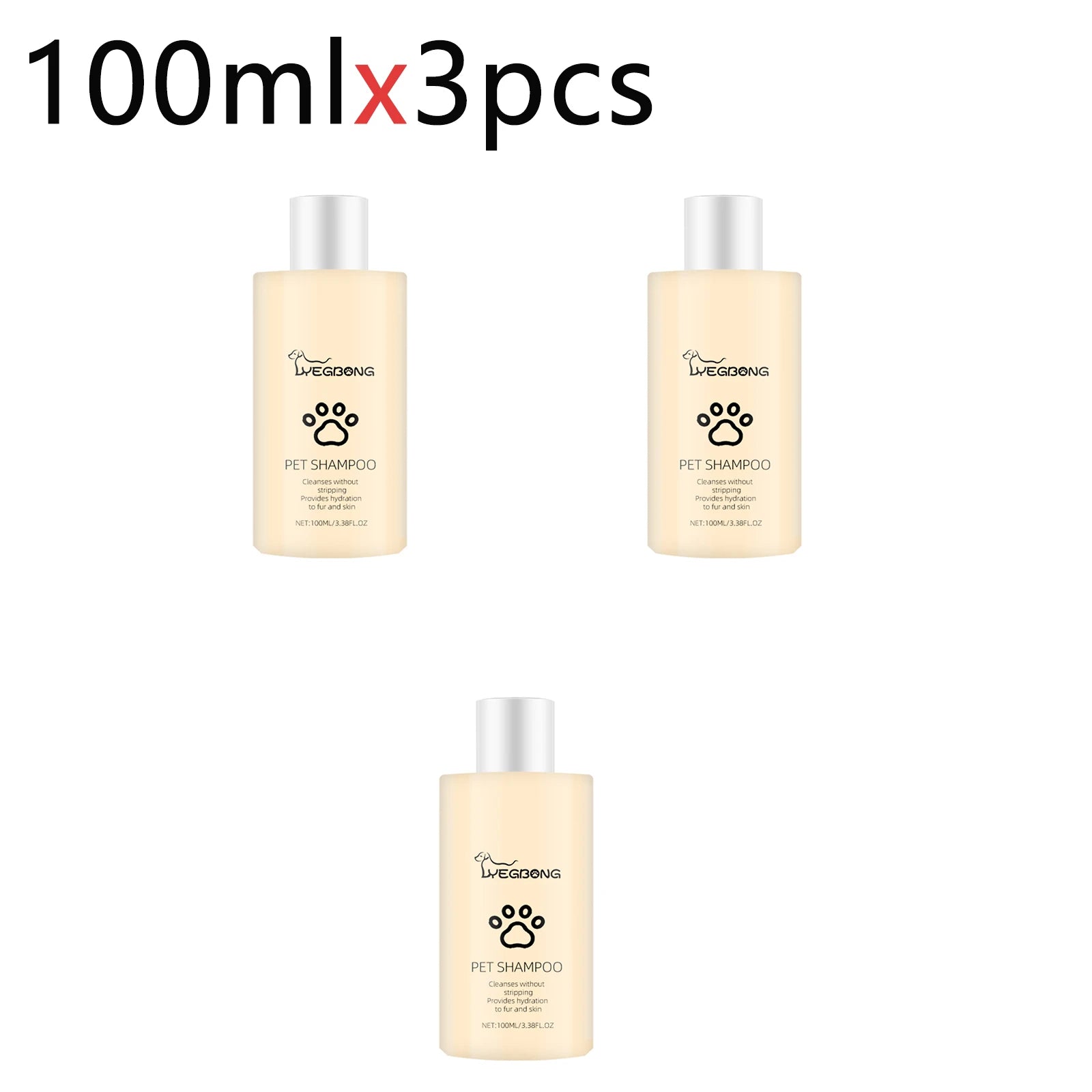 Pet Wash Shampoo Dogs Hair Soften Dirts Mites Removal Flea Killer