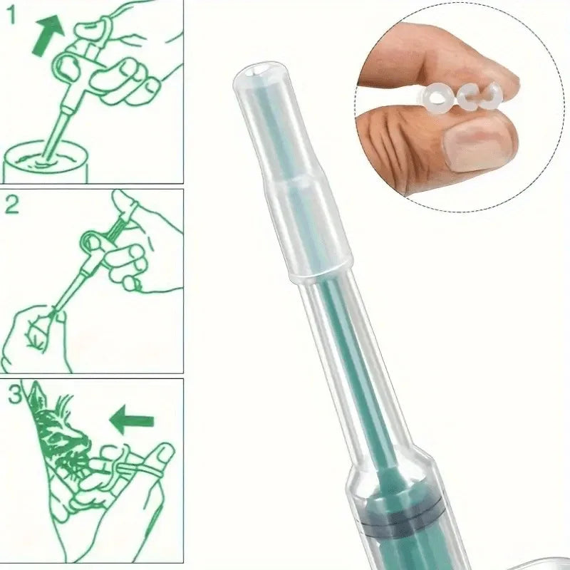 Dispensador de Pastillas para Mascotas, Apto para Perros y Gatos, Jeringa para Medicamentos, Alimentador Oral de Tabletas, Dispensador Simple de Pastillas para Mascotas, Incluye 2 Opciones de Puntas Suaves