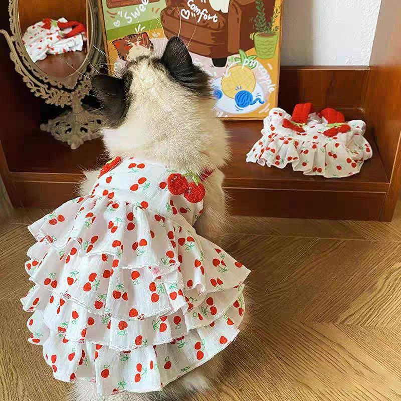 Pet Dress for Dogs & Cats -Adorable Summer Outfit