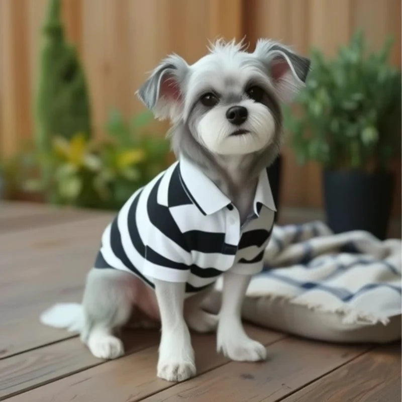 Pet Dog Polo Shirt Dog Clothes Summer